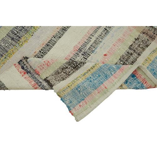 Vintage Turkish Flatweave Kilim Rug For Sale - Image 6 of 7