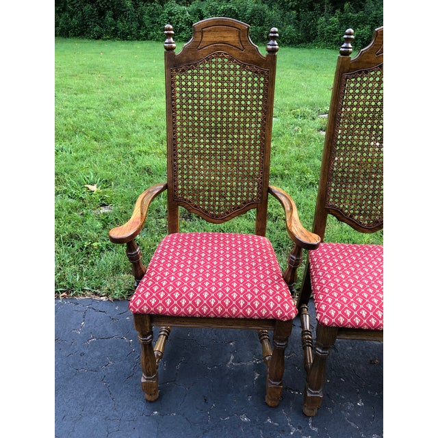 Vintage Mid Century Thomasville Furniture Highback Chairs Set of 4