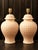1980s Textured Cream Manises Ceramic Table Lamps, 1980s, Set of 2 For Sale - Image 5 of 6