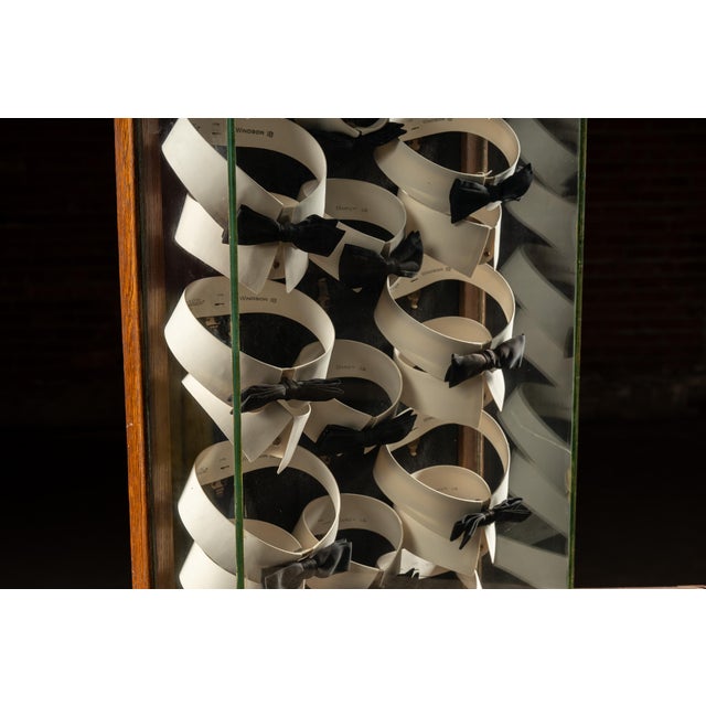 Transparent Early 20th C. Philadelphia Haberdashery Collar Display Case For Sale - Image 8 of 13