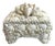White Footed Lidded Shell Box With Decorative Cluster on Top For Sale
