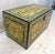 Vintage Hand-Painted Wooden Floral Folk Art Storage Trunk For Sale - Image 10 of 13