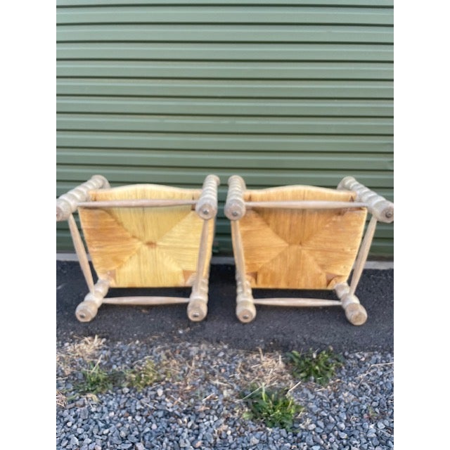 Wood Vintage Bobbin Chairs For Sale - Image 7 of 11