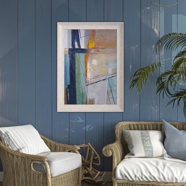 Blue An Abstract Study #4 Wall Art For Sale - Image 8 of 8