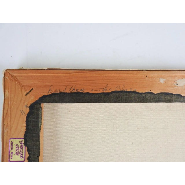 Vintage 1975 Texas Bluebonnet Landscape Painting For Sale - Image 4 of 6