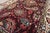Indian 1880s Red Wine Foliate Antique N. Indian Agra Rug 4' X 7'7" Handknotted Wool Carpet For Sale - Image 3 of 6