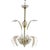MidCentury 24k Gold Infused and Rigaree Murano Frond Pendant Light For Sale