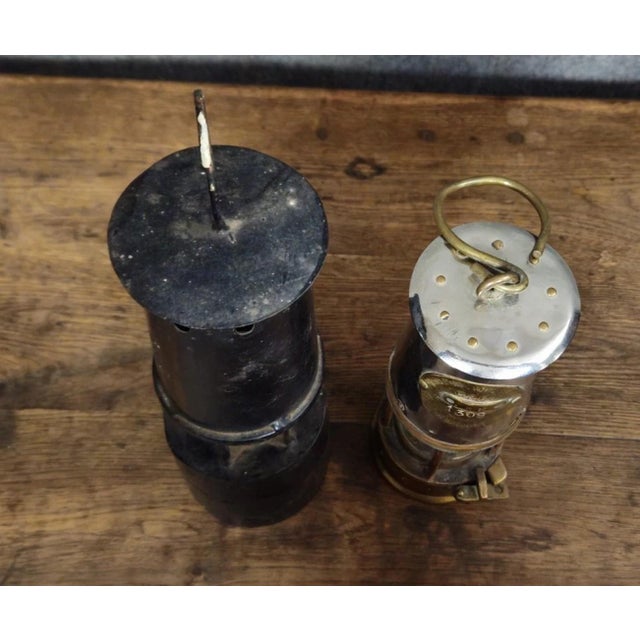 Metal Antique Miners Lamps For Sale - Image 7 of 11