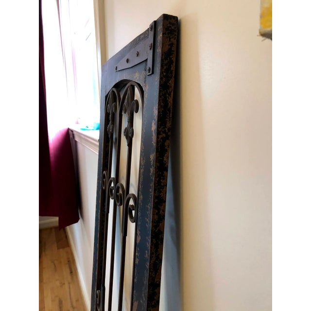 Distressed Wood and Metal Gate For Sale - Image 6 of 11