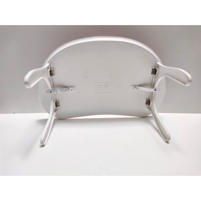 Plastic Modernist Floral Bean-Shaped Plastic Bed Tray, Italy, 1970s For Sale - Image 7 of 15