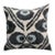 Contemporary Silk Velvet Ikat Pillow Cover Bohemian Pillow For Sale
