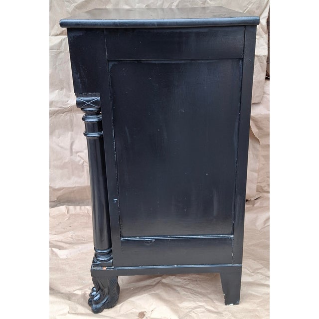 Late 19th Century 19th Century Neo Classical Style Painted Mahogany Side Cabinet For Sale - Image 5 of 12