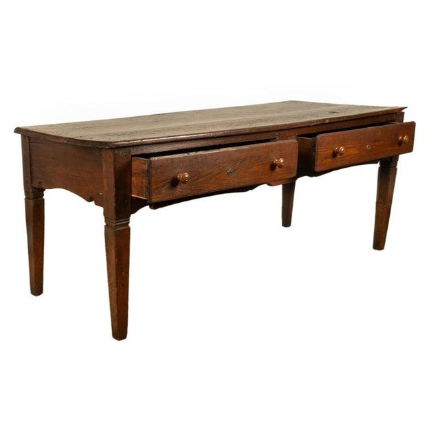 Large Antique Georgian Elm Serving Scullery Kitchen Preparation Table 1820 For Sale In Portland, OR - Image 6 of 12