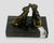 Early 20th Century Vintage German Brass Dachshunds on Marble Base Paperweight — Midcentury Desk Accessory For Sale - Image 5 of 12