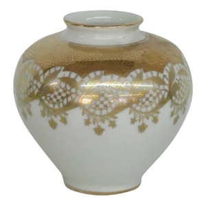 Alka Bavaria Brabant Gold Gilt German Porcelain Vase