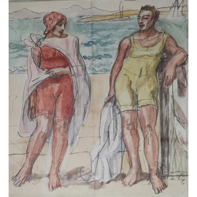 Painter born in Geneva in 1868. Died in 1965. This piece has an attribution mark, I am sure that it is completely...