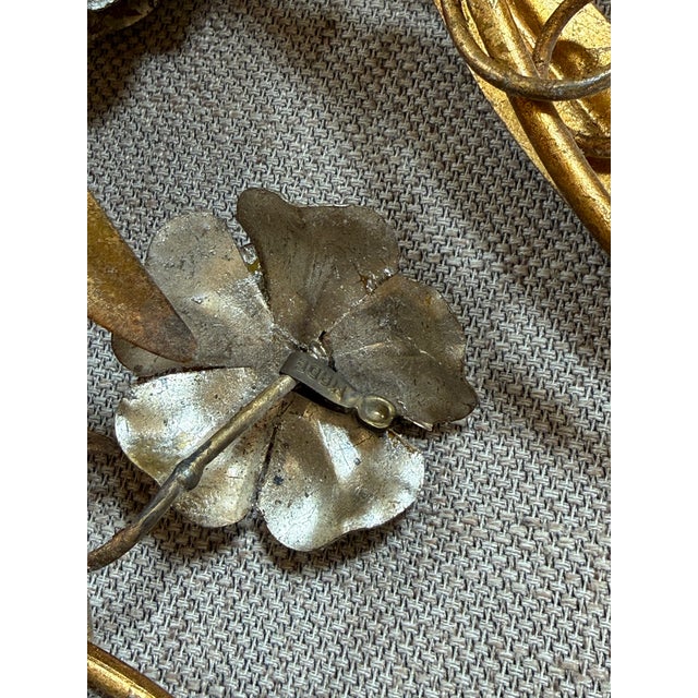 Gold Italian Regency Wall Sconces, Pair For Sale - Image 8 of 12