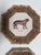 2000 - 2009 4 VTG Raymond Waites Empire Plates Brown Rattan Tiger Leopard Octagon 9.5" For Sale - Image 5 of 10