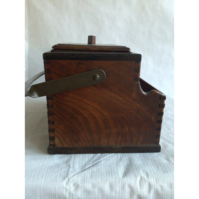 1800s Japanese Letter Box With Inkwell and Handle For Sale - Image 4 of 12