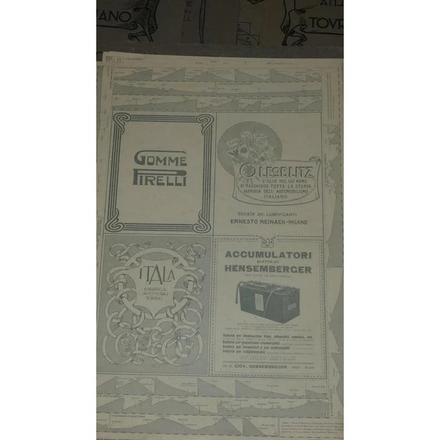 Bond Opera Cartographic, International Atlas of the Italian Touring Club with Dedication by Benito Mussolini, Italy 1927, Set of 9 For Sale - Image 13 of 18