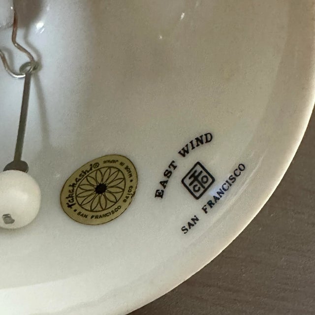 Vintage 1900s Floral & Butterfly Porcelain Bell For Sale - Image 9 of 10