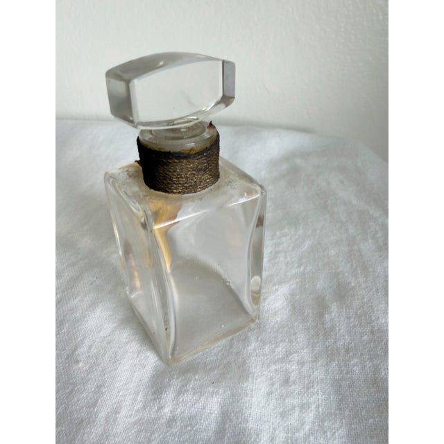 Glass Vintage 1940s–1960s French Art Deco Glass Perfume Bottles Chanel Style Carven Set of 4 Flacons For Sale - Image 7 of 15