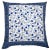 Birds on Vine-Blossom Blue Reversible Euro Sham For Sale - Image 4 of 4