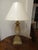 Vintage Gilt and Pickled Wood Carved Lamps - a Pair For Sale - Image 9 of 9