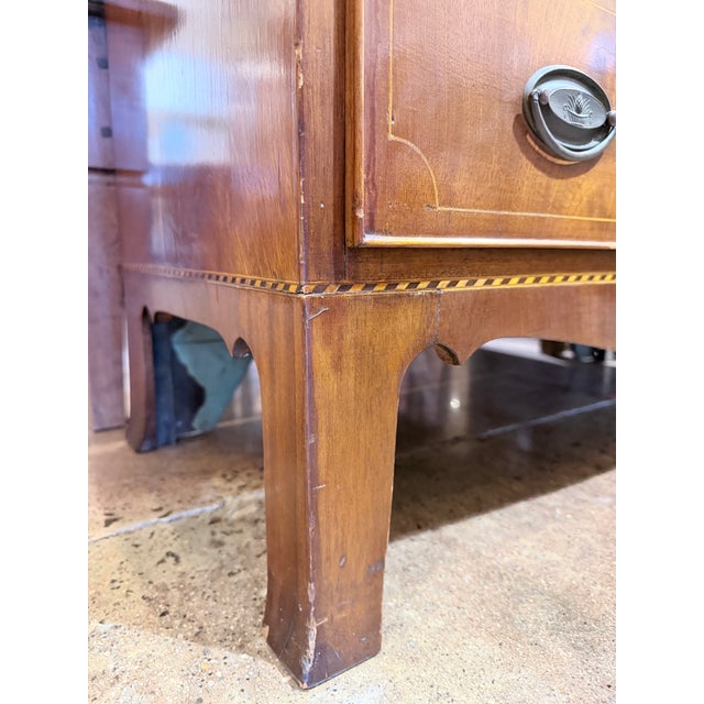 Early 19th Century Federal Inlaid Walnut Chest For Sale - Image 9 of 9
