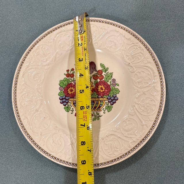 4 Pre Owned England Dinner Plates . Wedgewood Patrician u.s.a every plate has it's own Number . 20mid- Century 1930's to...