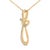 Haus of Brilliance Gold Vermeil Diamond Accent Infinity Cross Pendant Necklace For Sale - Image 4 of 4