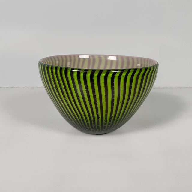 Mid-Century Modern German Centerpiece in Green Glass by Rosenthal, 1940s For Sale - Image 12 of 12