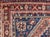 Antique Persian Shiraz Rug Tri-Medallion Geometrics in Rusty Orange and Blue** For Sale In Atlanta - Image 6 of 14