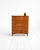 Five-drawer teak chest of drawers with brass handles and tapered legs. Scandinavian production, 1960s. Scandinavian chest...