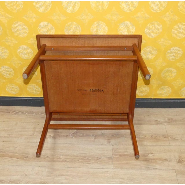 Vintage Small Coffee Table in Teak by Niels Bach, 1960s For Sale - Image 9 of 12