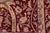 Art Nouveau Floral 1990's Pak-Persian Red/Green Wool Rug - 9'0'' X 12'3'' For Sale In New York - Image 6 of 9