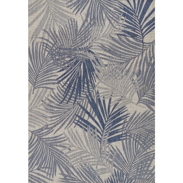 Momeni Contemporary Indoor/Outdoor Riviera Fauna Rug in Blue, 5'3" x 7' For Sale - Image 9 of 9