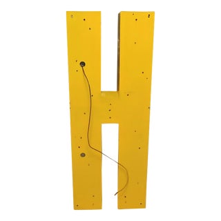Vintage Architectural Salvage Sign Letter For Sale
