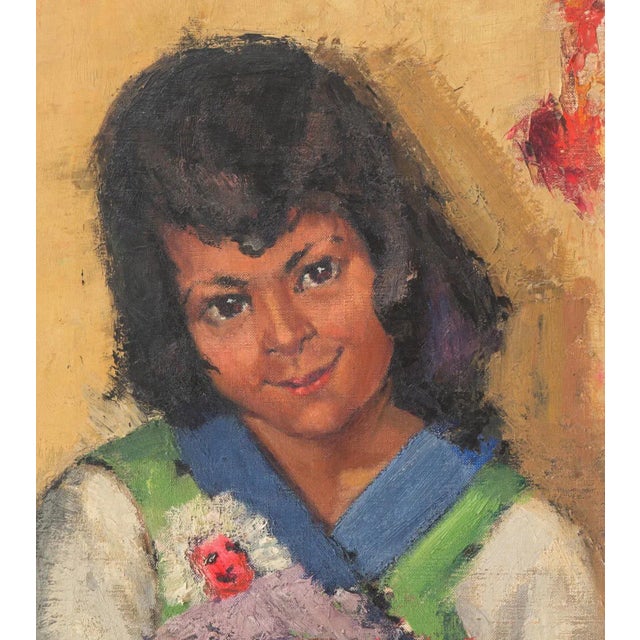 Signed lower right 'K. Buzzell Benepe' and dated 1936. We are pleased to offer a psychologically penetrating character...