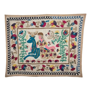 1970s Folk Uzbekistan Suzani For Sale