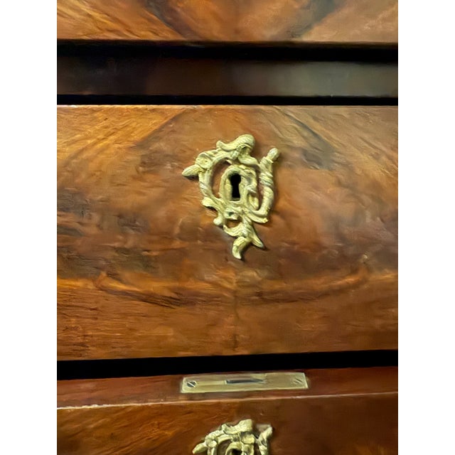 Exceptional 19th Century Flame Mahogany Chest of Drawers With Barley Twist Columns For Sale - Image 9 of 11
