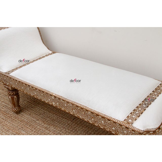 Regal Inlay Anglo Indian Sofa For Sale - Image 11 of 12