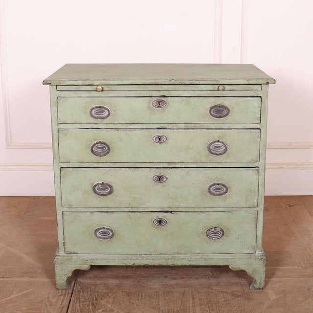Small English Painted Chest of Drawers For Sale - Image 11 of 11