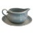 White Cordon Bleu Sauce Boat and Saucer From Hungary For Sale