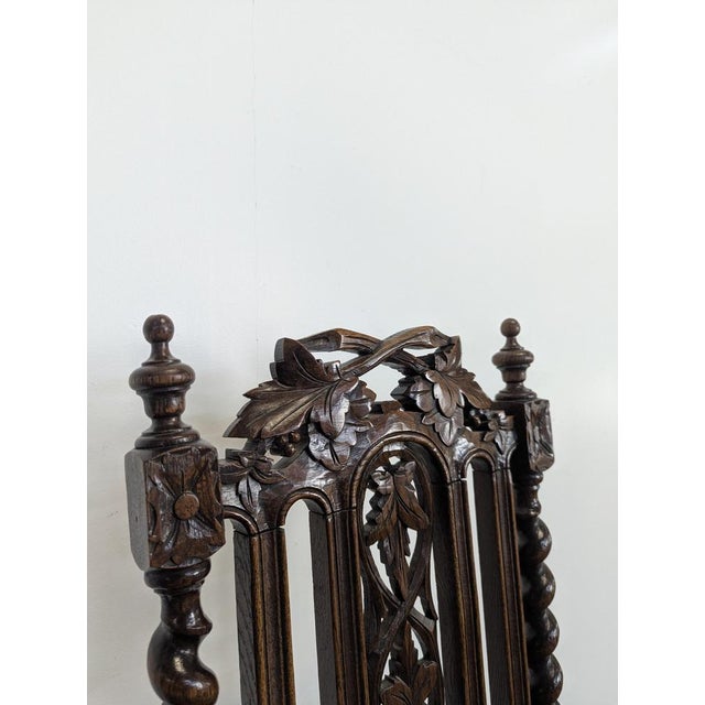 Wood Louis XIII Chairs in Wood, Set of 4 For Sale - Image 7 of 12