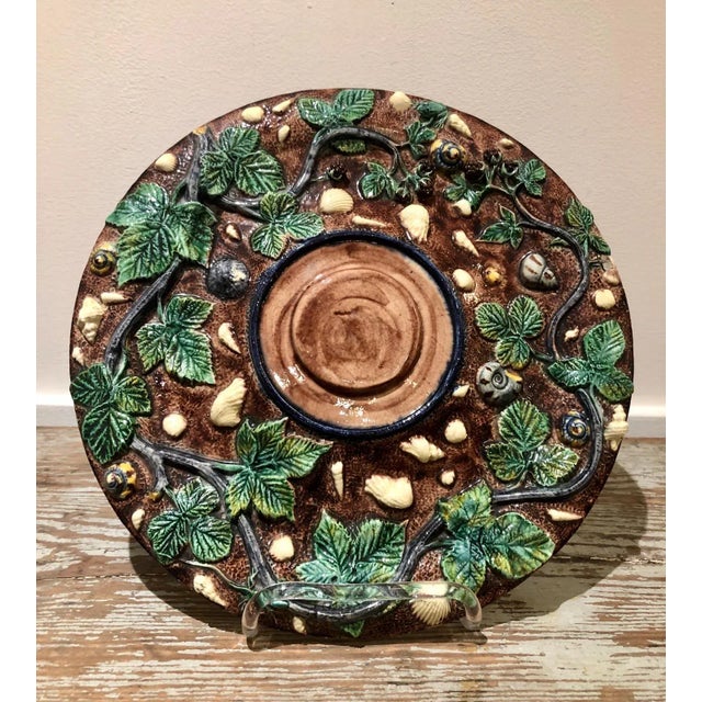 1880s French Thomas Sergent Palissy Plate For Sale - Image 4 of 7