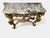 Important and elegant Italian console table dating from the 18th century, finely crafted in carved and gilt wood and...