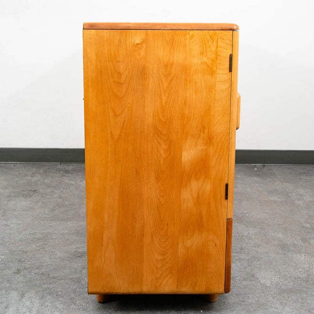 Mid-Century Modern Mid Century Modern Credenza Heywood Wakefield Buffet Champagne Drawers Cabinet For Sale - Image 3 of 11