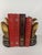 Set of 4 Red & Burgundy Gold Gilt Decorative Books, Dickens & Ellery Queen For Sale - Image 11 of 16
