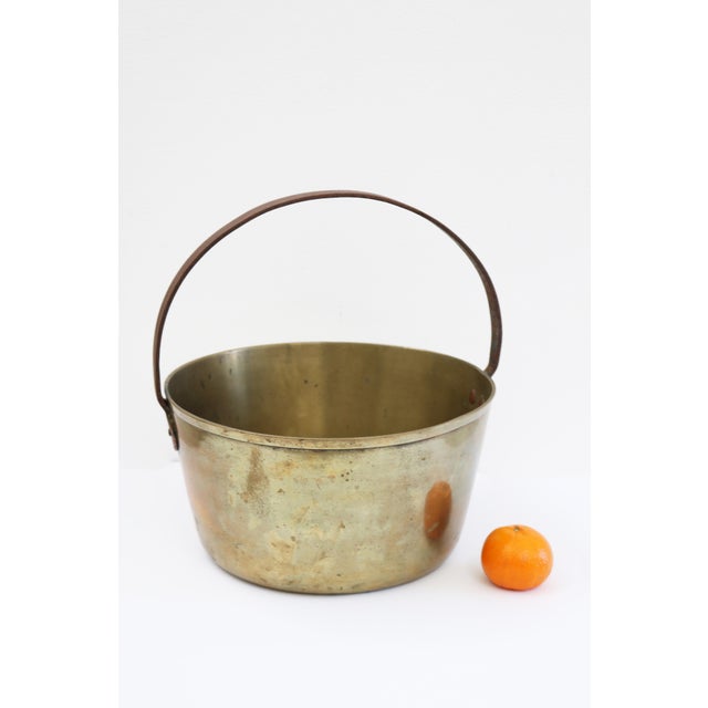 Metal Large Antique Brass Jam Pan, 1880 For Sale - Image 7 of 8